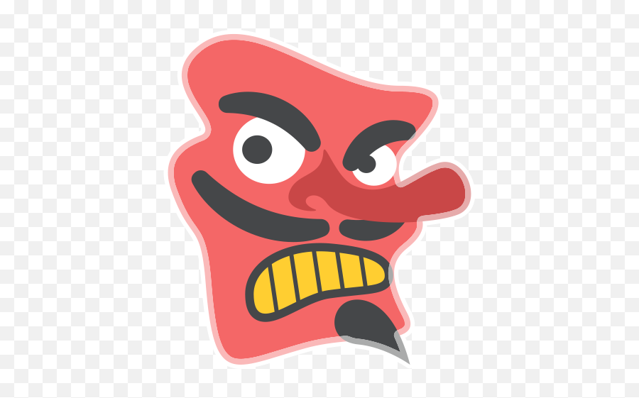 Japanese Goblin Emoji Png - Royalpng,Unamused Emoji Discord Transparent