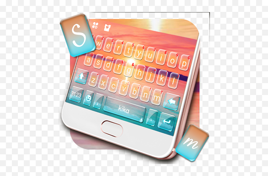 Sunset Holiday Seaside Keyboard Theme Aplikacije Na Google - Technology Applications Emoji,Ovo Emoji Copy And Paste