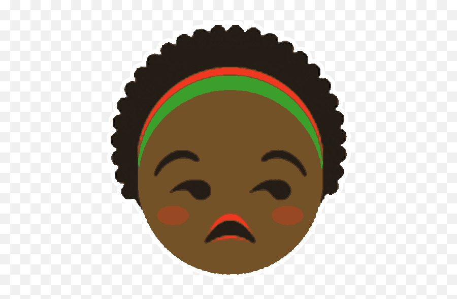 African Emoji 1 By Marcossoft - Sticker Maker For Whatsapp,Squiggly Emoji Facew