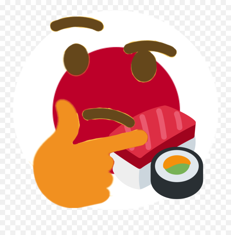Thinkjp - Discord Emoji Illustration,Thinking Emoji Meme Png