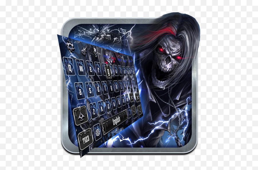 Rock Skull Keyboard Theme For Android - Download Cafe Bazaar Fondo De Canal De Youtube Emoji,Grim Reaper Emoji