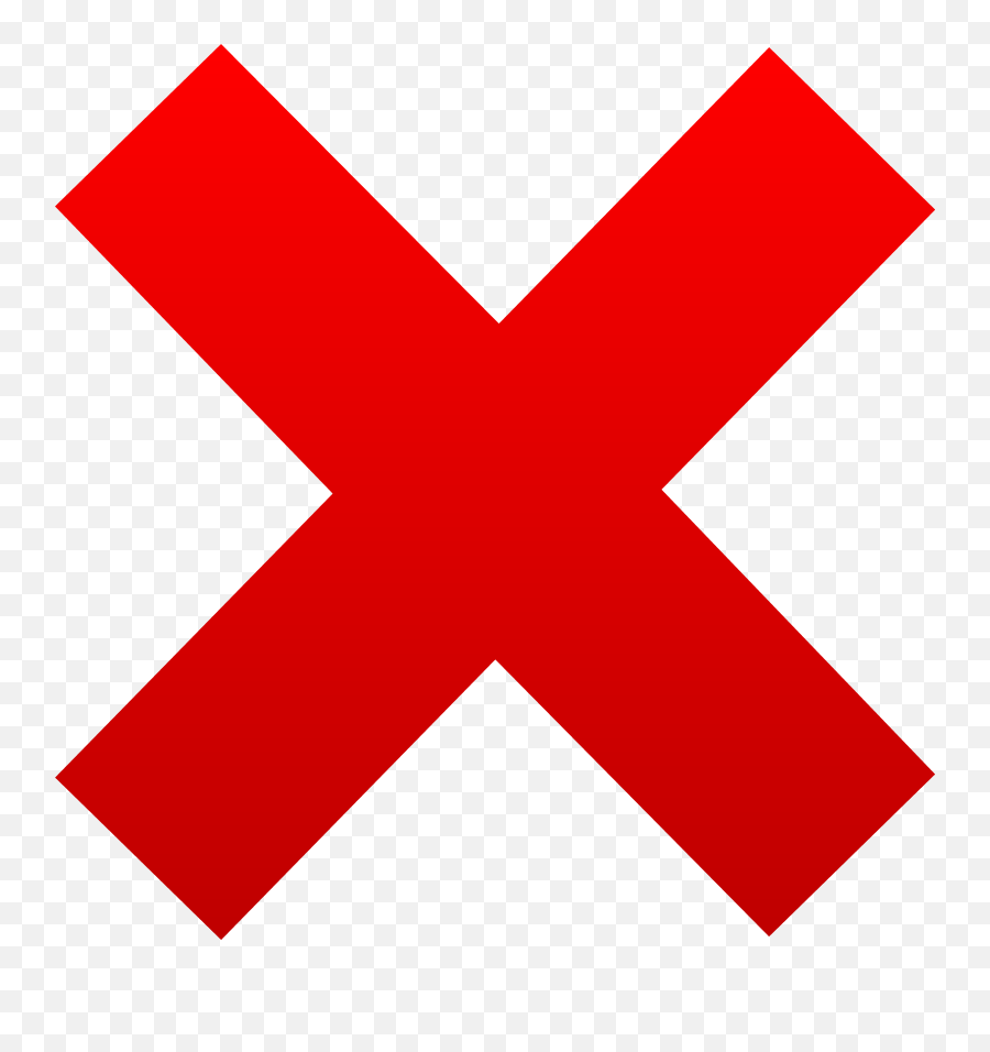 Free X Mark Transparent Background - Cross Clip Art Emoji,X Mark Emoji