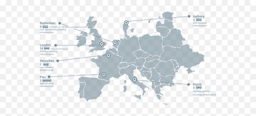 Mobilità A Idrogeno Roma Pioniera Du0027italia Con 3emotion - Europe Map Blue Emoji,Emotion Italia