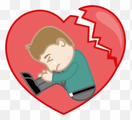 Svg Transparent Library Broken Drawing - Broken Heart Man Png Emoji,Broke Heart Emoji