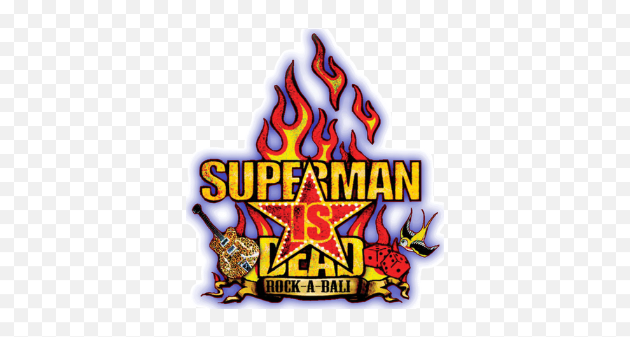 Pict - Vhandysmehexatcom Logo Superman Is Dead Kuta Rock City Emoji,Angel Emoticon Gif
