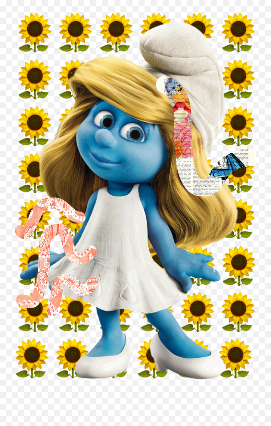Discover Trending Descargar Stickers Picsart - Smurfette Smurfette Papa Hefty Smurf Emoji,Emoticon Asombro