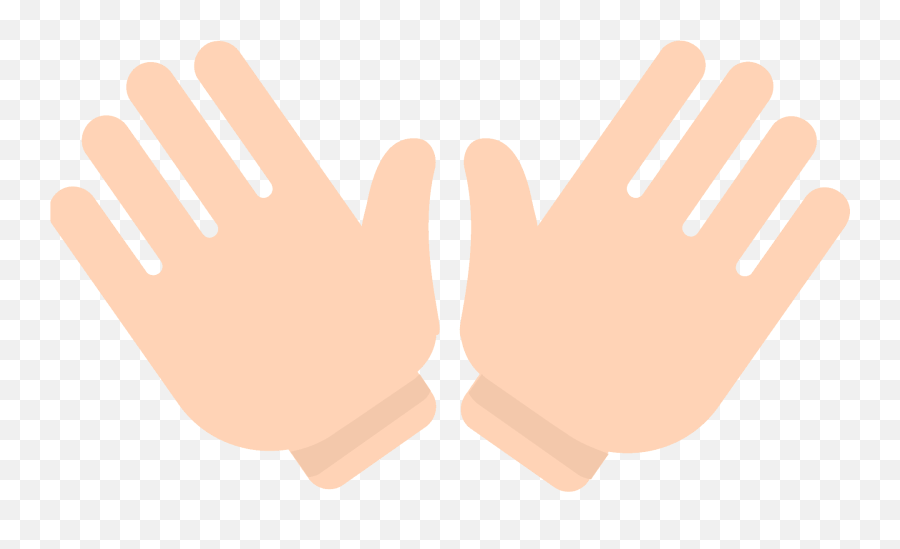 Open Hands Emoji Clipart - Manos Para Imprimir A Color,Finger On Nose Emoji