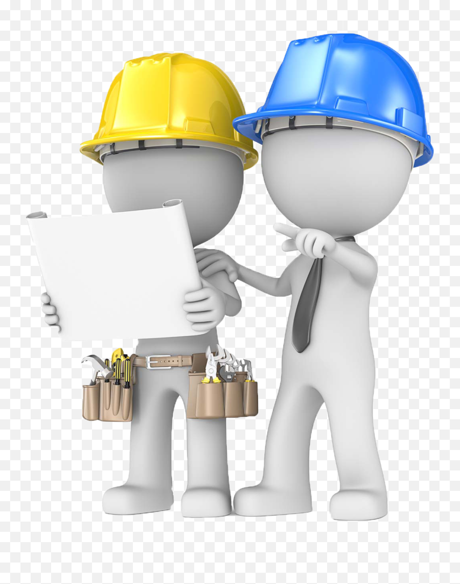 Contractor Clipart Building Plan Contractor Building Plan - Site Supervision Emoji,Construction Man Emoji