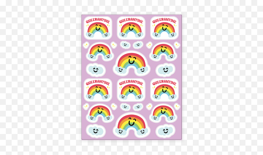 Rainbow Stickers Sticker And Decal Sheets Lookhuman - Dot Emoji,Free Gay Emoji