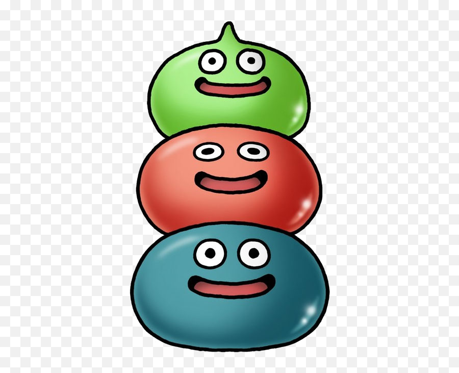 Slime Stack - 3 Slimes Dragon Quest Emoji,G Dragon Emoticon