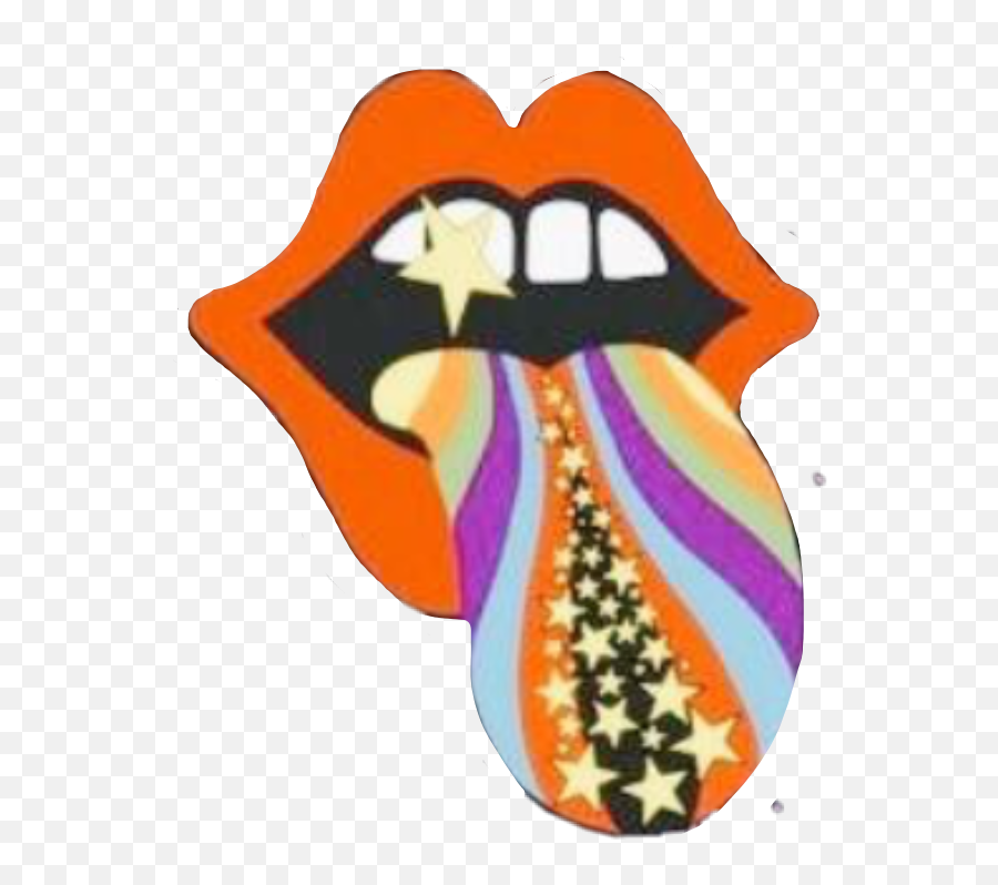 Aesthetic Vsco Cute Sticker Sticker - Rolling Stones Vsco Sticker Emoji,Hippie Emoji Tumblr Transparent