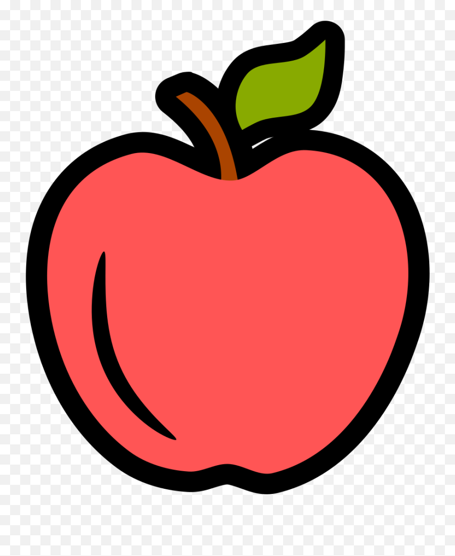 Apple Icon Cartoon Png Clipart - Apple Fruit Icon Png Emoji,Apple Icon Emoji