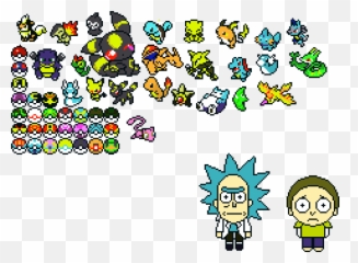 Rick And Morty Portal Png - Rick And Morty Pixel Art Emoji,Morty Emoji Png
