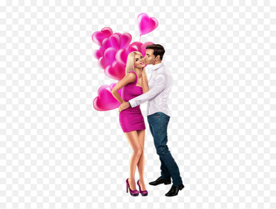 Hearts And Kisses Png - When Designing A New Logo You Can Be 3d Cartoon Couple Png Emoji,Millions Of Kissing Emojis