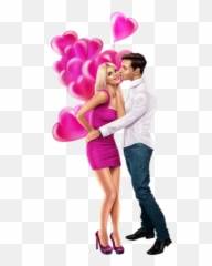 Hearts And Kisses Png - When Designing A New Logo You Can Be 3d Cartoon Couple Png Emoji,Millions Of Kissing Emojis
