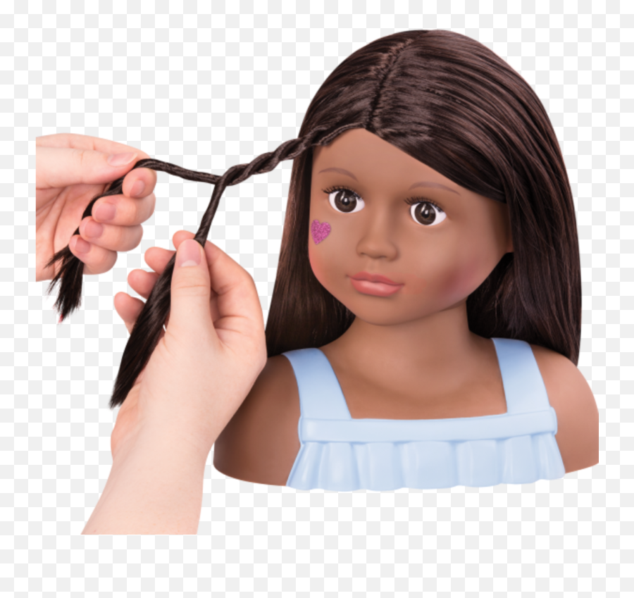 Battat Tgtg Import Doll Bust Wig Styling - Doll Hair Head Emoji,Emoji Doll Girl