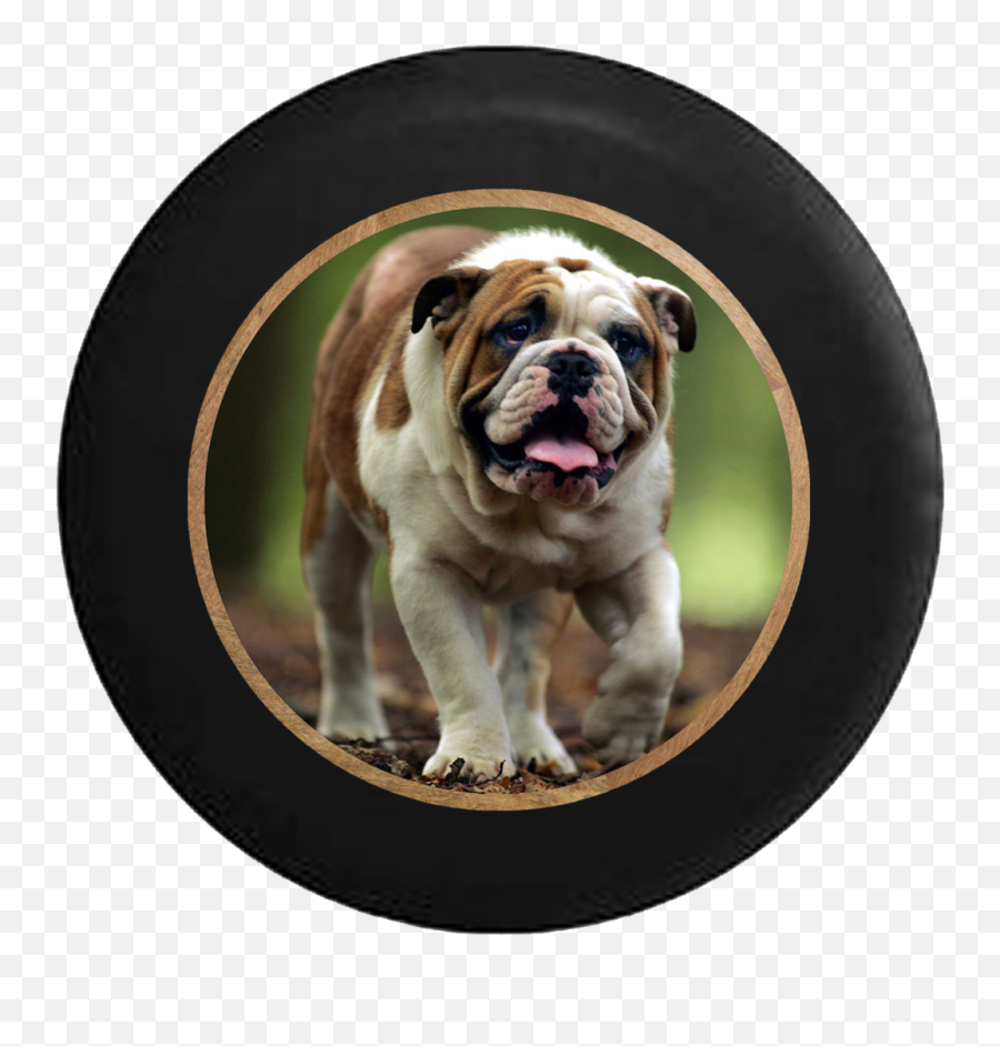 Standard Animal Tire Covers - Dog Emoji,English Bulldog Emoji