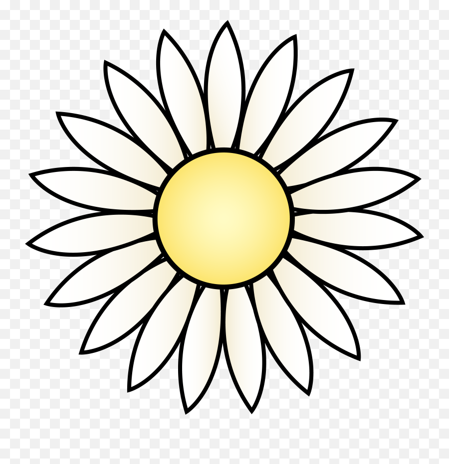 Smiley Face Daisy - Transparent Daisy Cartoon Png Emoji,Emoticon Gloriosa