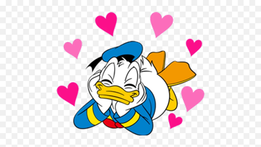 Donald Duck Stickers For Whatsapp - Happy Emoji,Donald Duck Emoji