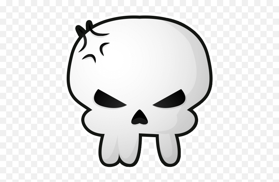 Skull Emoji By Marcossoft - Sticker Maker For Whatsapp,Keep Calm And Love Black Emojis