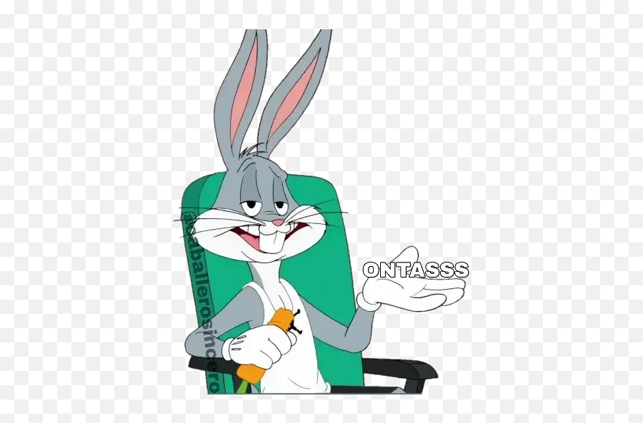 Bugs Bunny 2 Whatsapp Stickers - Stickers Cloud Happy Emoji,Bugs Bunny Emoji