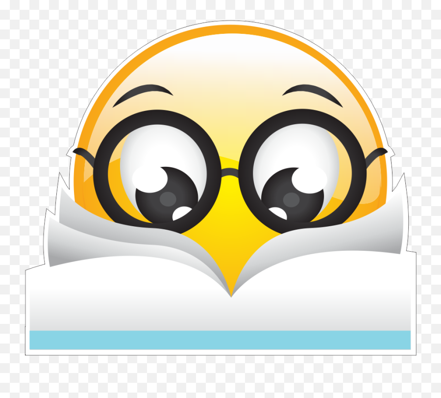 Book Reading Emoji Decal,Emojis Books