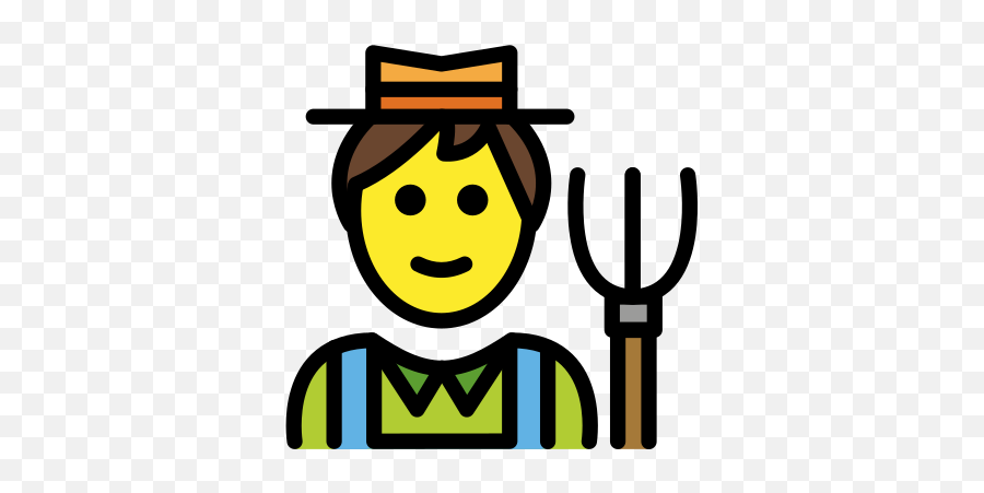 U200d Man Farmer Emoji,Ukraine Trident Emoji