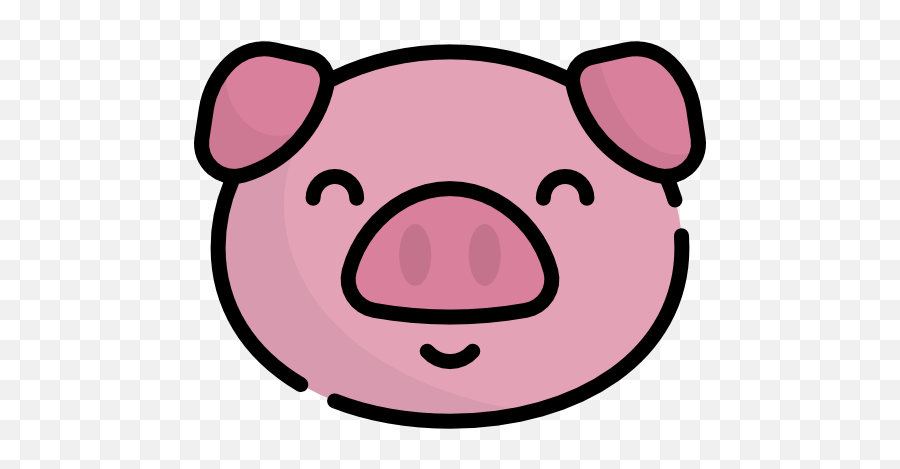 Pig - Free Animals Icons Emoji,Pork Emoji