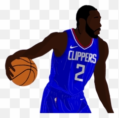 Kawhileonard Clippers Cartoon Sticker - Kawhi Leonard Png Clippers Emoji,Kawhi Leonard Emoji