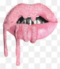 Lips Lipstick Kyliecosmetics Logo - Kylie Cosmetics Logo Pink Emoji,Kylie Jenner Emoji Wallpaper