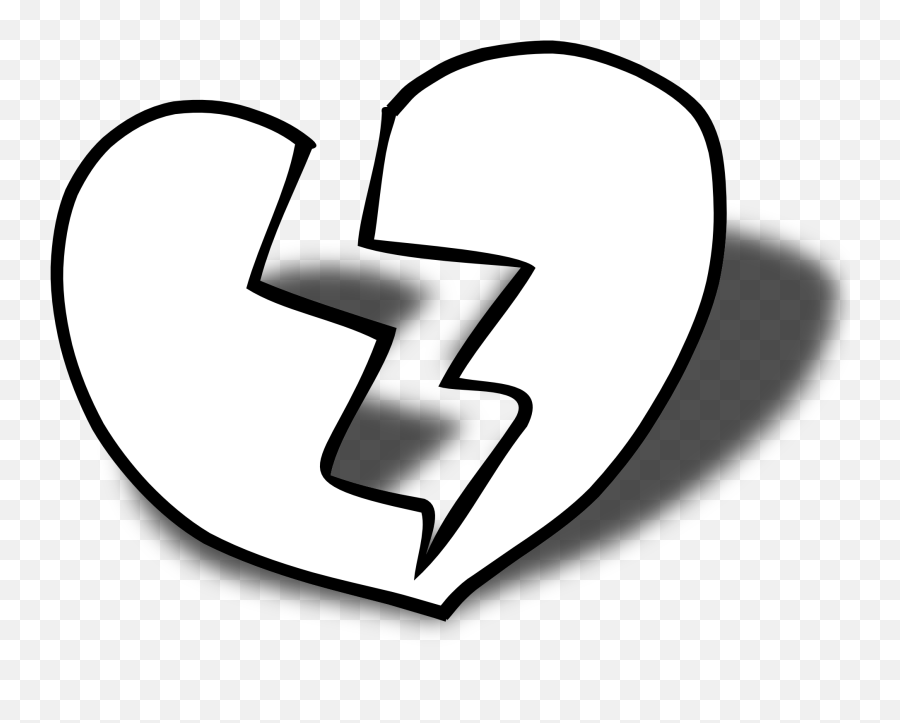 Free Coloring Hearts Cliparts Download Free Clip Art Free - Broken Heart Black And White Png Emoji,Emoji Coloring Sheets