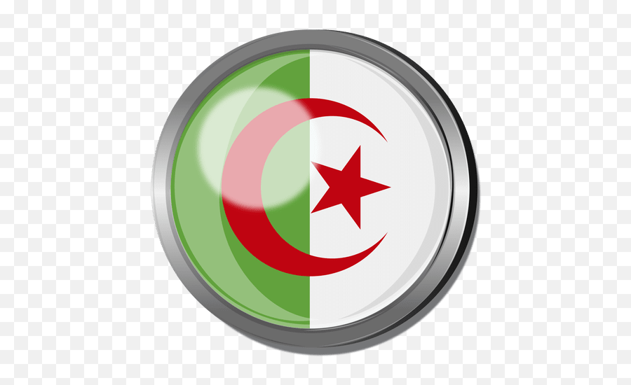 Algeria Flag Emoji Png - Argelia Round Flag Png,Dprk Flag Emoji