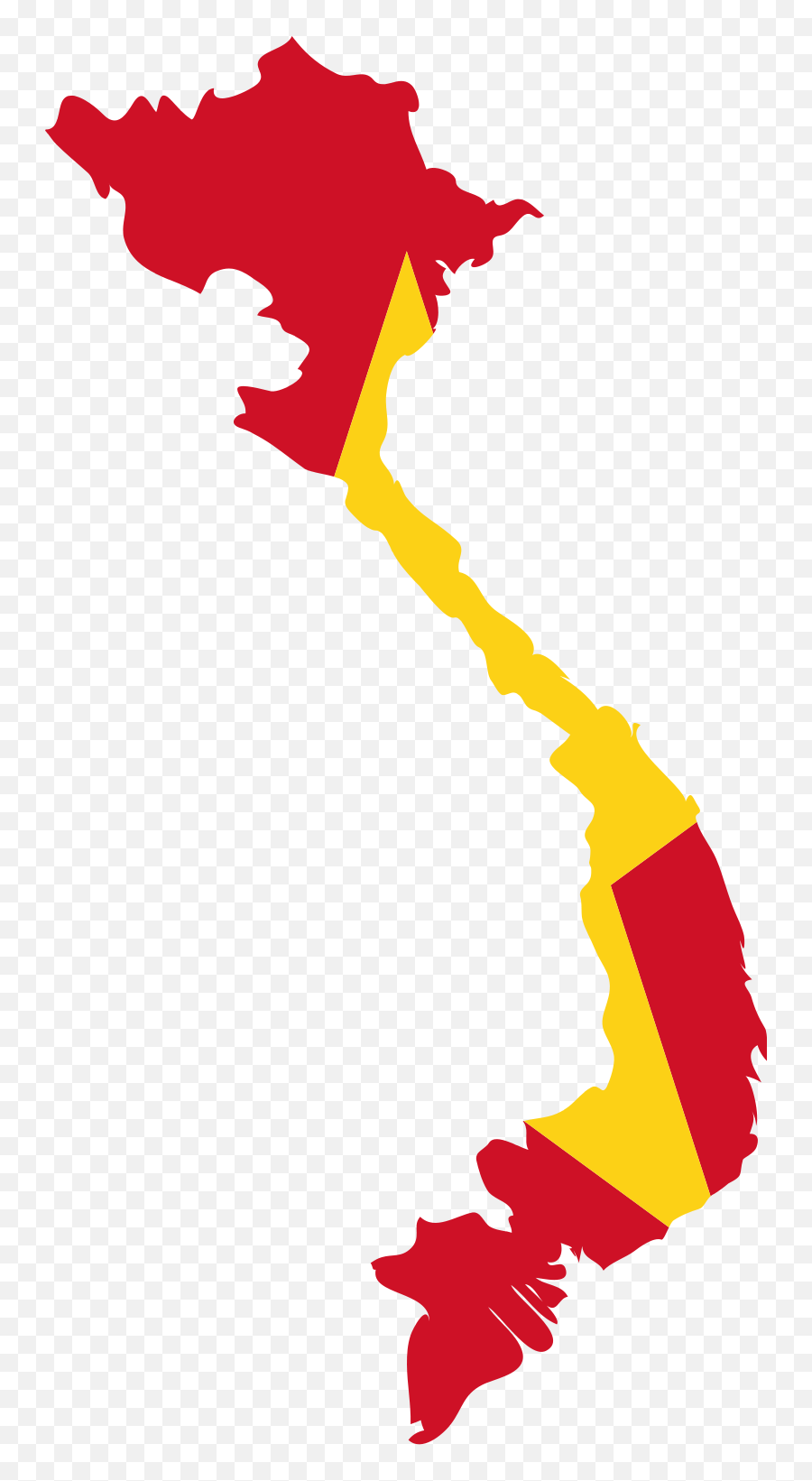 Map Of Vietnam Gharepeyma - Vietnam Flag Map Clipart Full Vietnam Map With Flag Emoji,Croatia Flag Emoji
