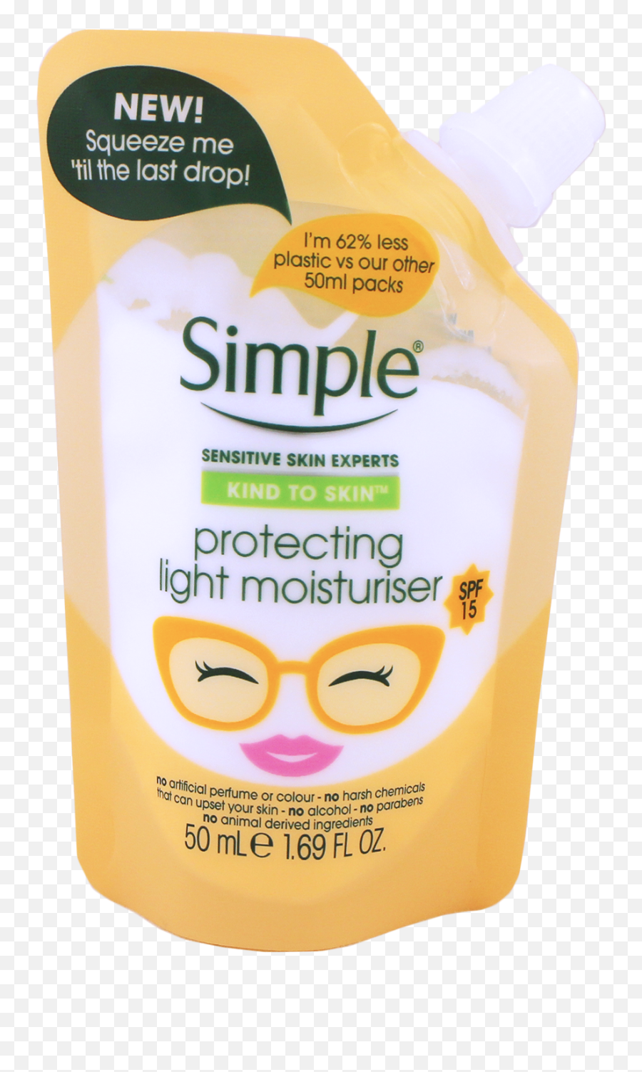 Simple Protecting Moisturiser Spf15 Pouch 50ml - Household Supply Emoji,Emoji 62 Answers