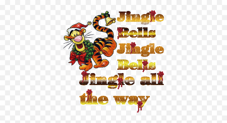 A Merry Christmas - The Fun Learning Jingle Bells Jingle Bells Jingle All The Way Gif Emoji,Happy Christmas Emoticons