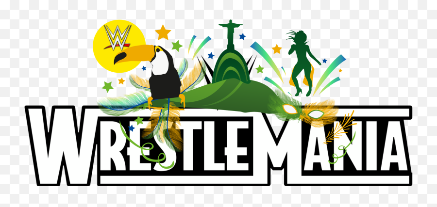 Wrestlemania Riodejaneiro Wwe Sticker - Carnaval Brasil Emoji,Wrestlemania Emoji