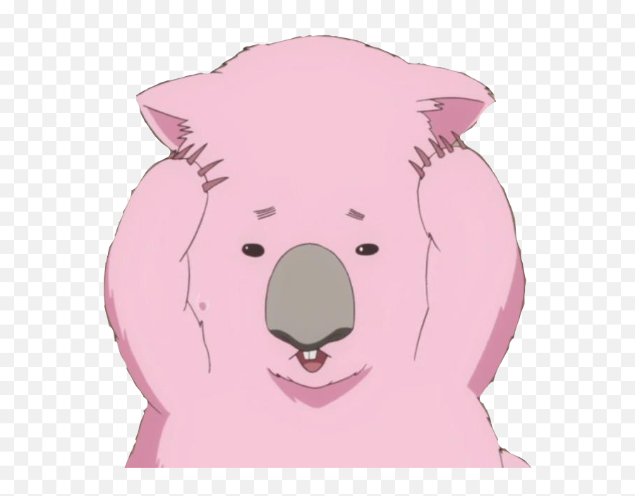 Anime Wombat Pink Sticker - Soft Emoji,Wombat Emoji