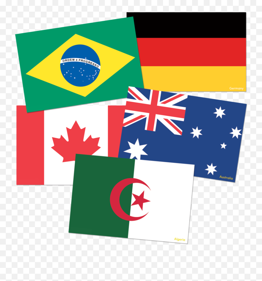Cut Out Cards - Flag Of Australia And Canada Emoji,Flag Horse Dance Music Emoji