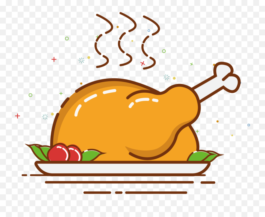 Discover Trending Turkey Stickers Picsart - Chicken Meat Vector Png Emoji,Roast Hand Emoji