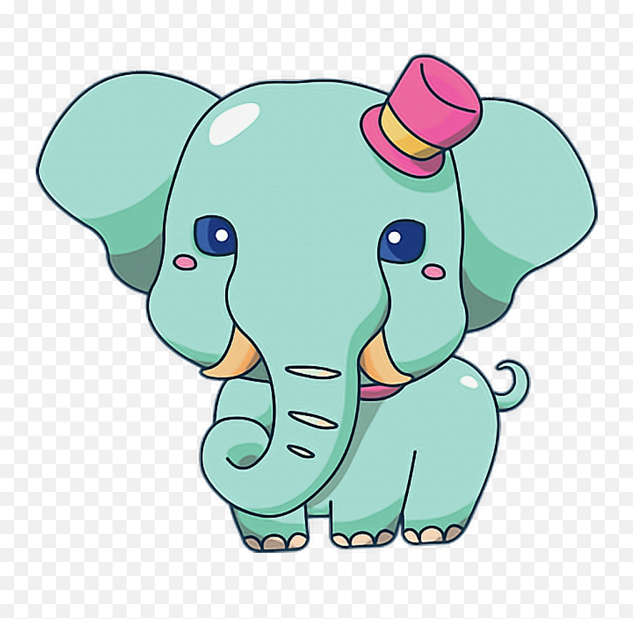 Elefante Sticker - Elephant Clipart Full Size Clipart Clip Art Emoji,Elephant Emoji