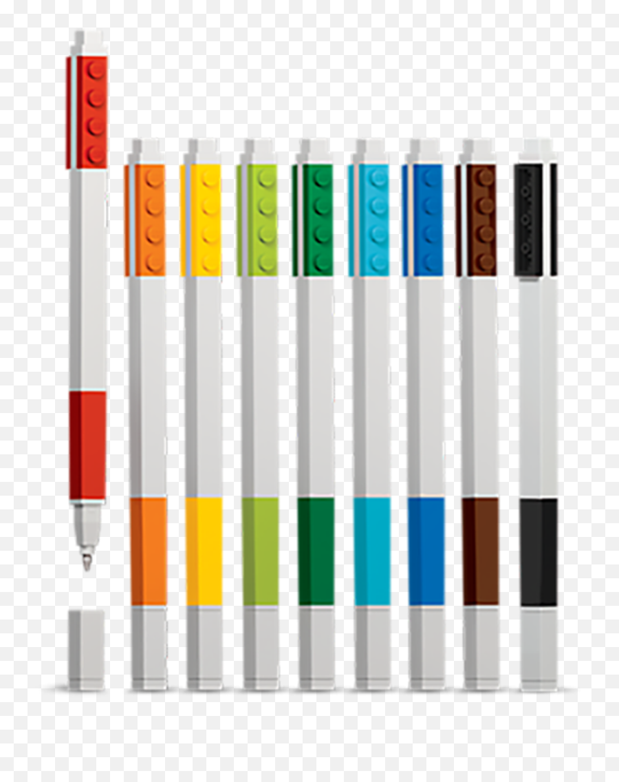 Seasonal - Lego Gel Pens Emoji,Emotion Visual Lego Man