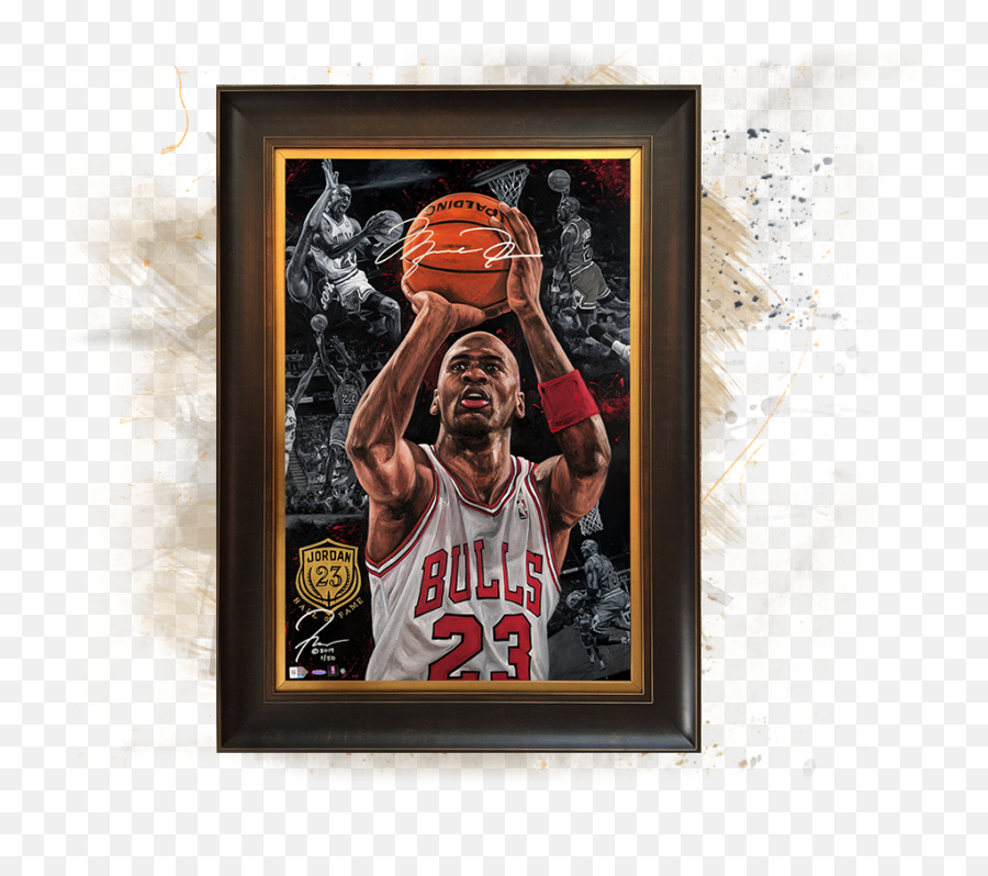 Sports And Entertainment Fine Art U2013 Farano Fine Art - Justyn Farano Emoji,Michael Jordan Gold Emotion