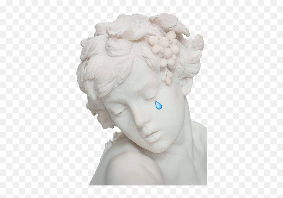 Pin - Crying Statue Vaporwave Emoji,Roman Sculpture With Human Emotion