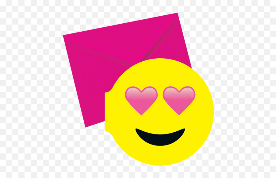 Heart Eyes Emoji Scented Notecards - Emojis And Stationary Happy,Transparent Emojis Heart Eyes