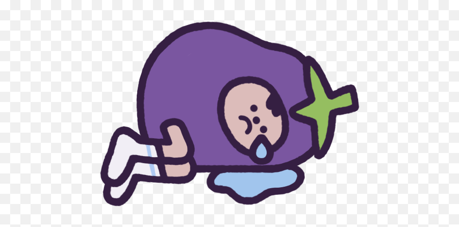 Eggby The Eggplant By Timothy Welman - Dot Emoji,Eggplant Monkey Emoji