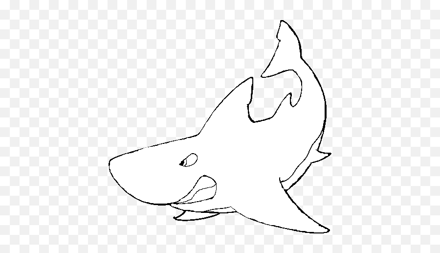 Angry Shark Coloring Page - Coloringcrewcom Emoji,Shark Emotion Color Page