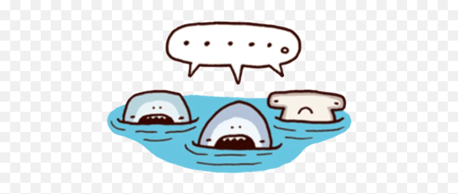 Shark Time Stickers - Happy Emoji,21 Lazy Bear And Rabbit Wechat Expression Emoji