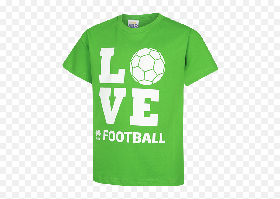 Kids Love Football Tee - Ais Shop Emoji,I Love Soccer Emotion Shirt