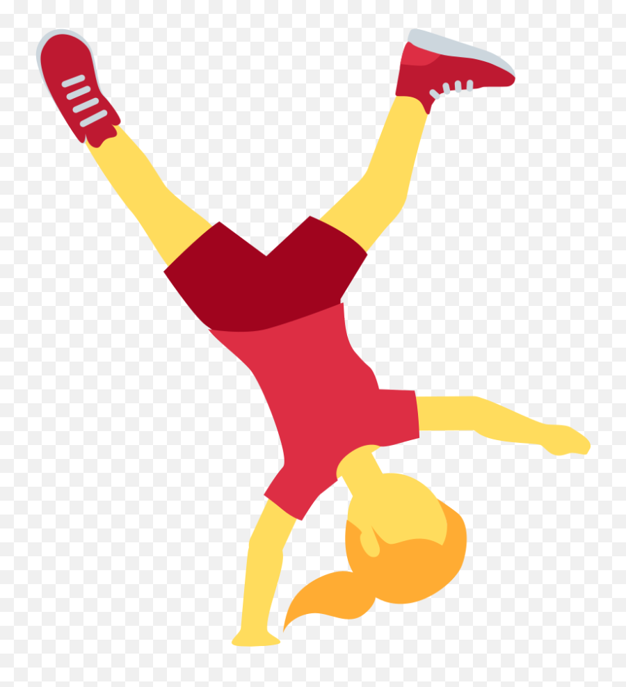 Woman Cartwheeling Emoji - Emoji Creazilla,Cartwheel Emoji
