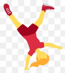 Woman Cartwheeling Emoji - Emoji Creazilla,Cartwheel Emoji